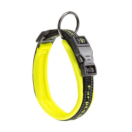 Ferplast halsband sport dog nylon geel - a:25-35cm en b:15mm