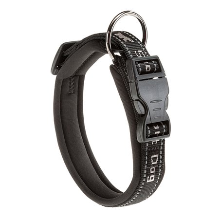 Ferplast halsband sport dog nylon zwart - a:33-43cm en b:20mm