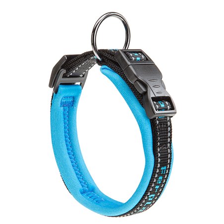 Ferplast halsband sport dog nylon blauw - a:33-43cm en b:20mm