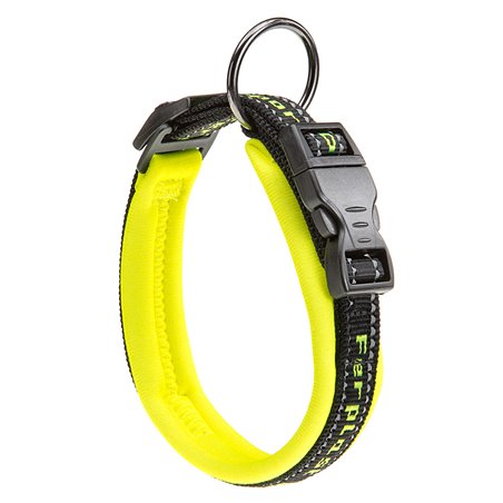 Ferplast halsband sport dog nylon geel - a:33-43cm en b:20mm