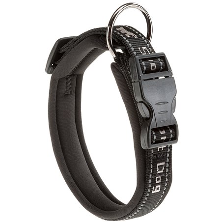 Ferplast halsband sport dog nylon zwart - a:45-55cm en b:25mm