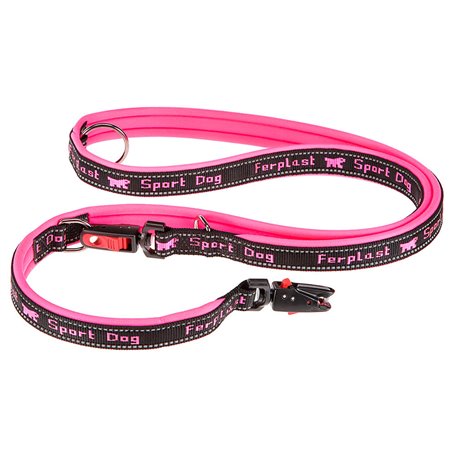 Ferplast hondenriem / leiband sport dog nylon roze - 200cm x 15mm