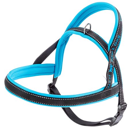 Ferplast hondentuig sport dog nylon blauw medium - a:58cm en b:69-86cm