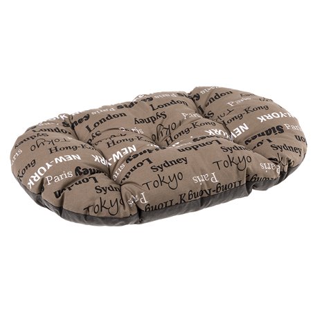 Ferplast kussen relax ovaal bruin - 43x30cm