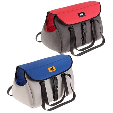 Ferplast schoudertas / draagtas milu 35 rood/blauw - 37x21x22,5cm