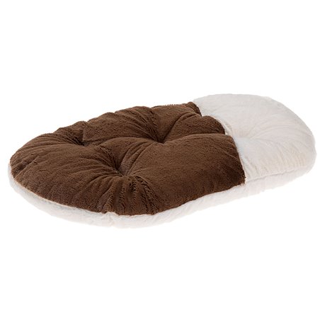 Ferplast kussen relax 55/4 soft ovaal bruin - 55x36cm