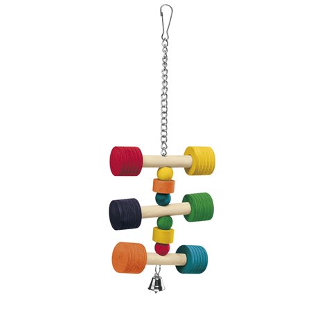 Ferplast kooihanger pa 4091 met houten ringen - 11,5x11,5x31cm