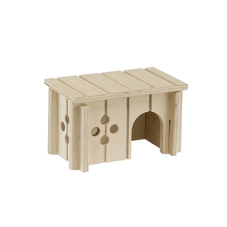 Ferplast sin 4641 houten hamsterhuisje - 12,5x7,5x7cm