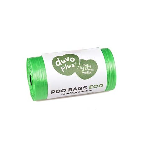 Poepzakjes eco bio-afbreekbaar Groen (16x20st)