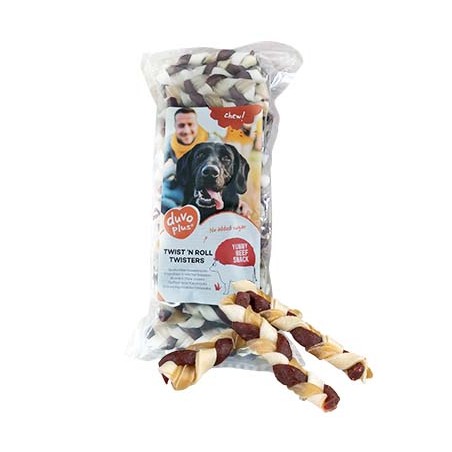 Twist `n roll twisters rund (1400gr - 12,5cm - S - 50st)