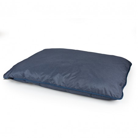 Poly kussen vierkant Siesta aqua S - 80x60x10cm blauw/lichtblauw