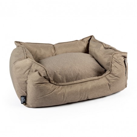 Poly bed Siesta praline M - 85x70x22cm beige/zwart