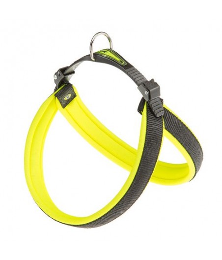 Ferplast hondentuig agila fluo 4 nylon geel - a:44-52cm en b:44-52cm - 20mm