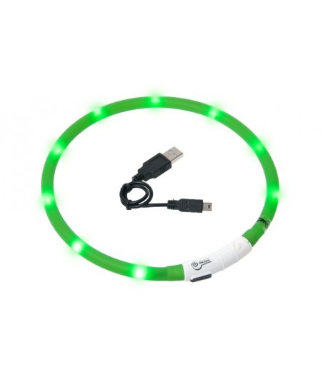 Visio light led halsband groen 70cm