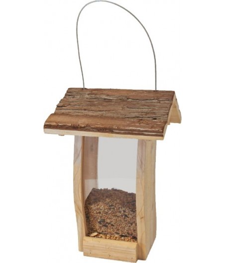 Voedersilo 'natural' 2-zijdig hangbaar - afmeting - 30,5 x 20,0 x 22,0 cm - gewicht - 0,732kg