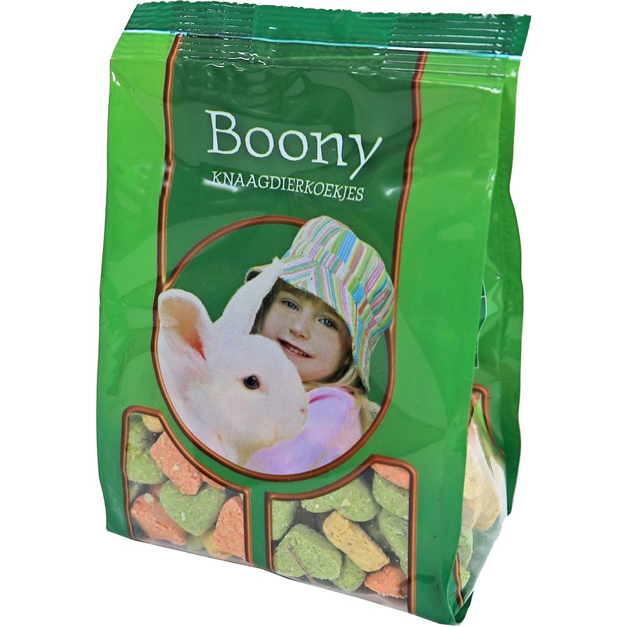 Boony knaagdiersnack hartjes mix, prijs per 3 zakjes van 150 gram