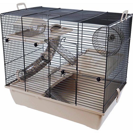 Interzoo hamsterkooi Pinky 3, beige - 50 x 33 x 45,5cm