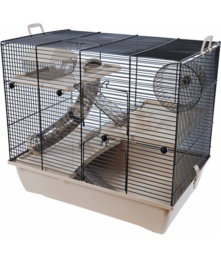 Interzoo hamsterkooi Pinky 3, beige - 50 x 33 x 45,5cm