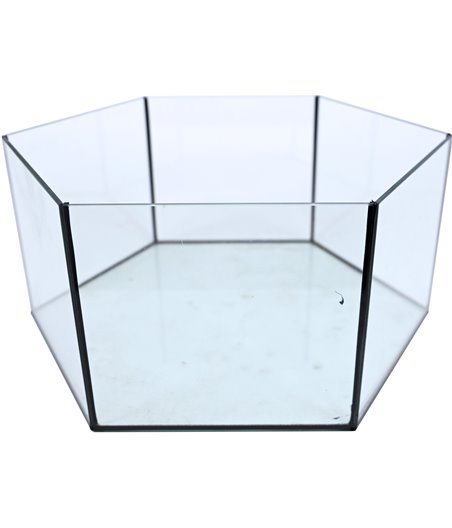 Interzoo glazen onderbak voor hamsterkooi Vision hexo - 43,5 x 38 x 20cm