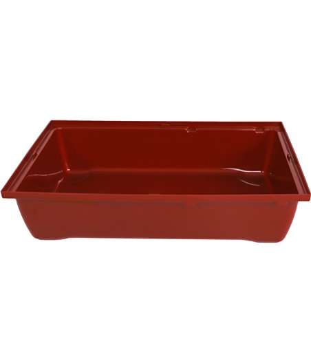 Interzoo onderbak Gino, burgundy - 41,5 x 28,5 x 9,6cm