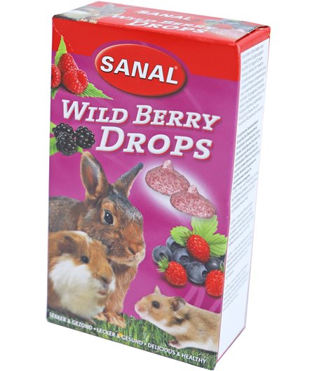 Sanal knaagdier wild berry drops - 45 gram