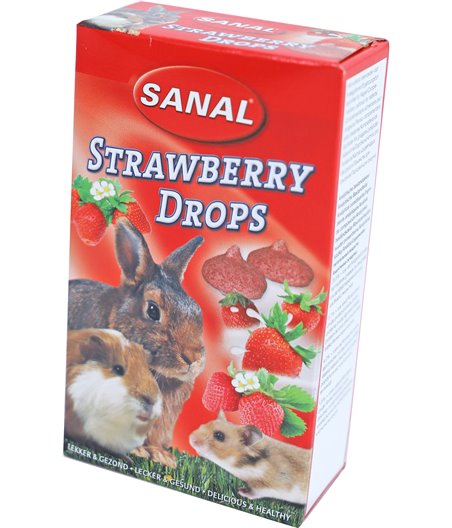 Sanal knaagdier strawberry drops - 45 gram