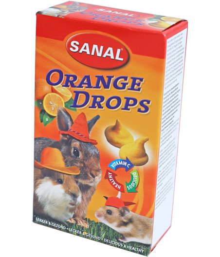 Sanal knaagdier orange drops - 45 gram