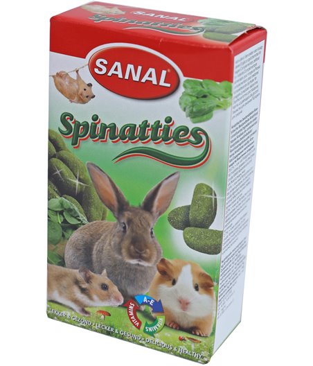 Sanal knaagdier spinatties - 45 gram