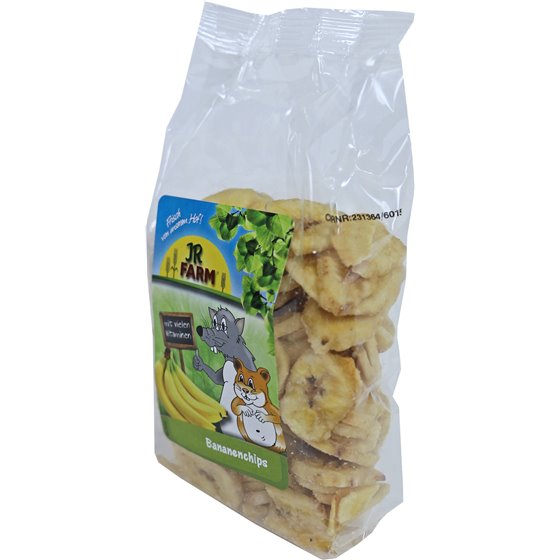 JR Farm knaagdier bananenchips, 150 gram