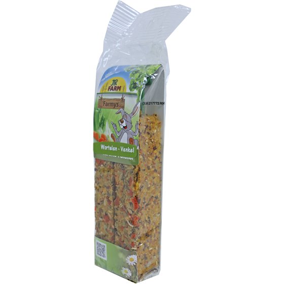 JR Farm knaagdier Farmys wortel/venkel, 160 gram