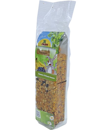 JR Farm knaagdier Farmys bananen en blauwe bessen, 160 gram