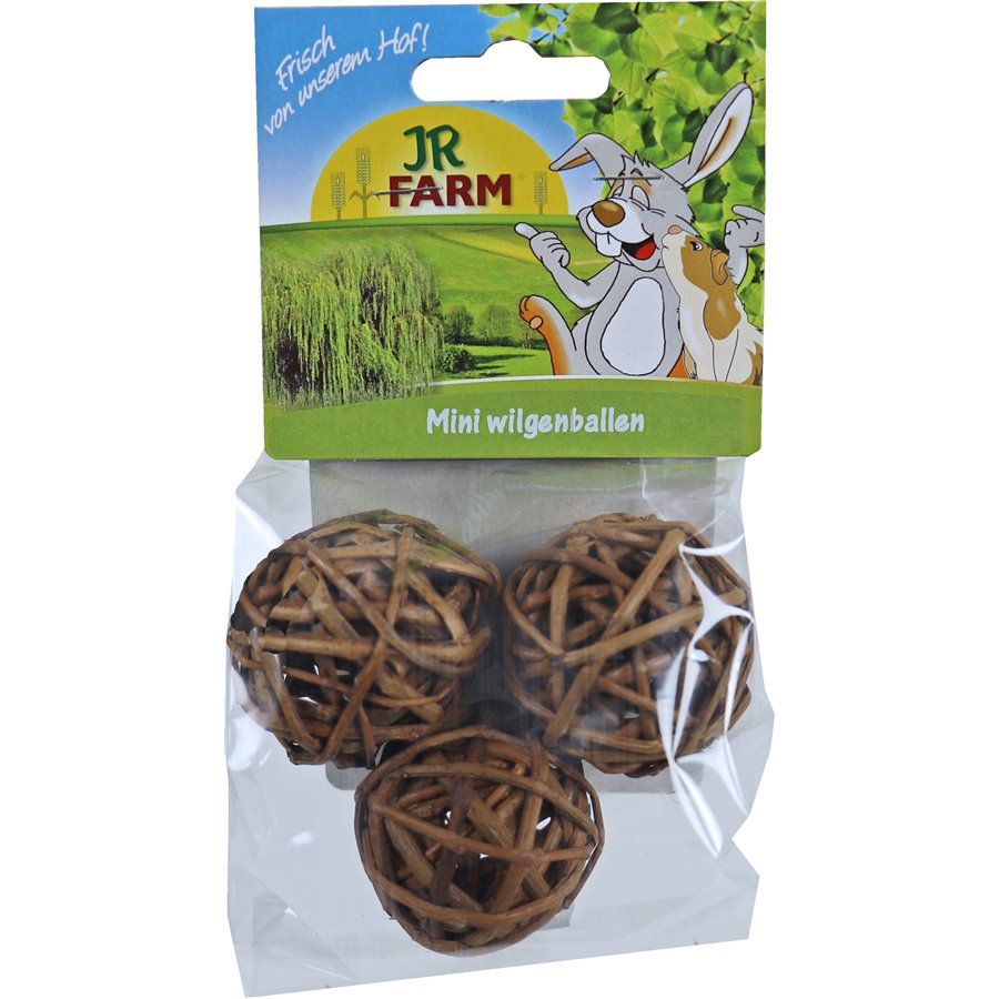 JR Farm knaagdier pak à 3 mini wilgenbal, 20 gram