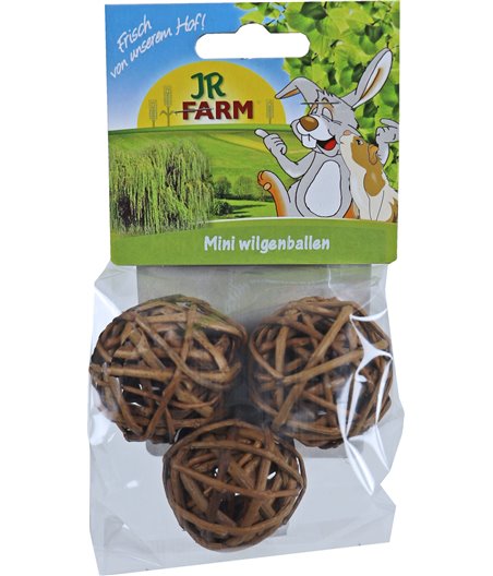 JR Farm knaagdier pak à 3 mini wilgenbal, 20 gram