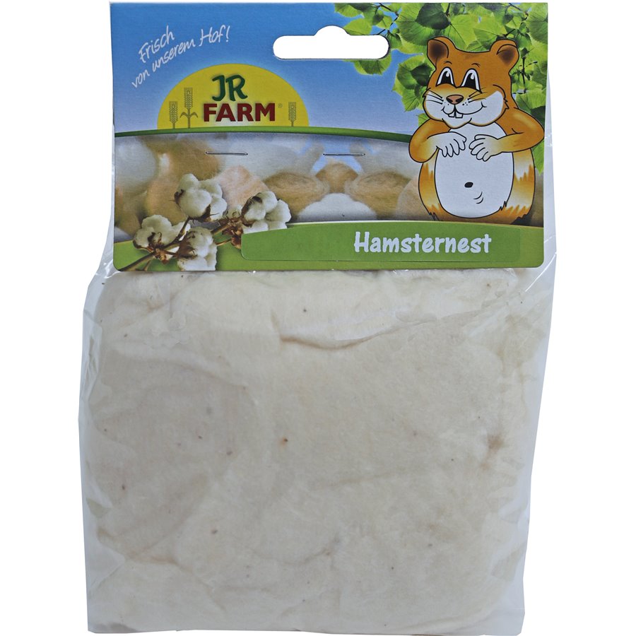 JR Farm knaagdier hamsternest 100% katoen, 28 gram