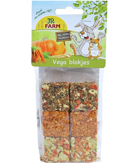 JR Farm knaagdier vega blokjes, 100 gram