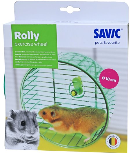 Savic Rolly hamstermolen plastic, large - 18 x 18 x 9cm