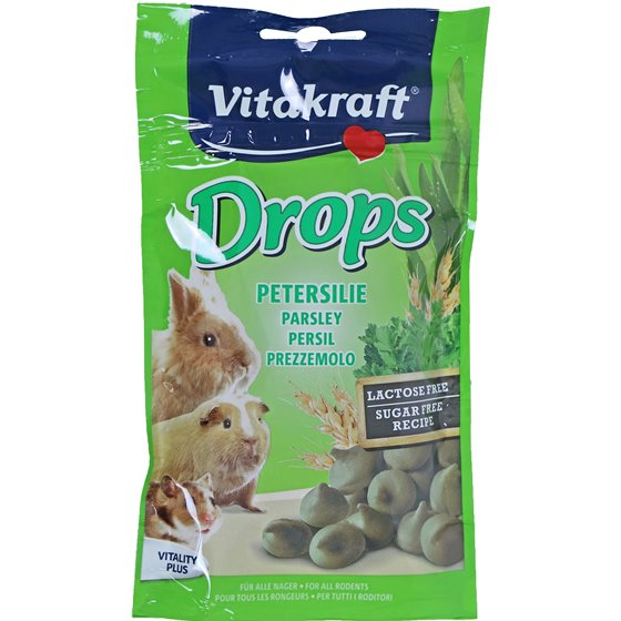 Vitakraft knaagdier peterseliedrops, lactosevrij, 75 gram