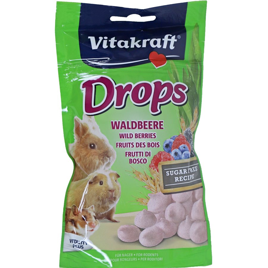 Vitakraft knaagdier bosvruchtdrops, 75 gram