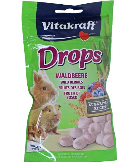 Vitakraft knaagdier bosvruchtdrops, 75 gram