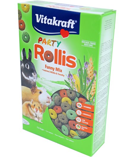 Vitakraft knaagdier Rollis Party funny mix, 500 gram