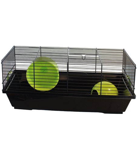 Voltregá hamsterkooi 917, zwart/zwart - 50 x 27 x 22cm