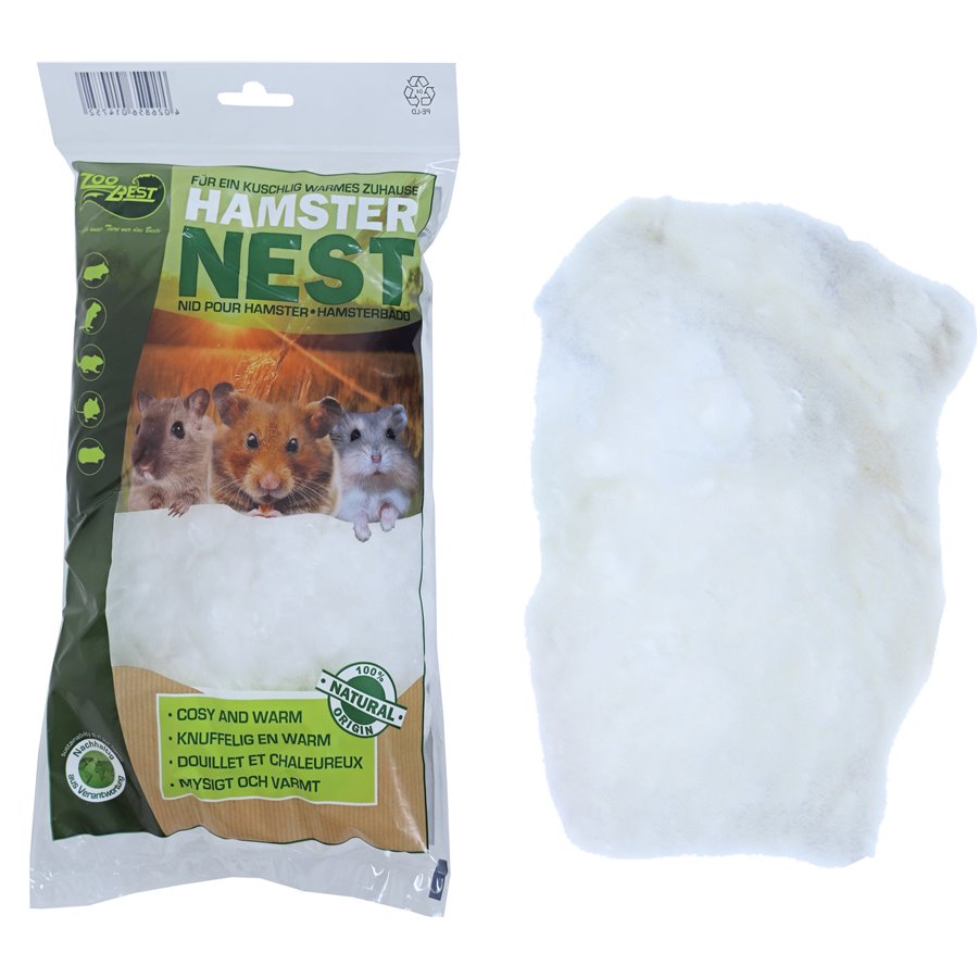 Zoobest hamsterwol, 30 gram - 32 x 17 x 6cm