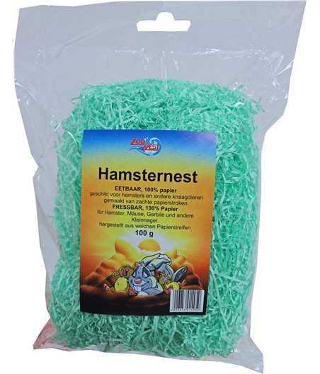 Zoobest hamsternest papier, 100 gram - 35 x 9 x 26,5cm