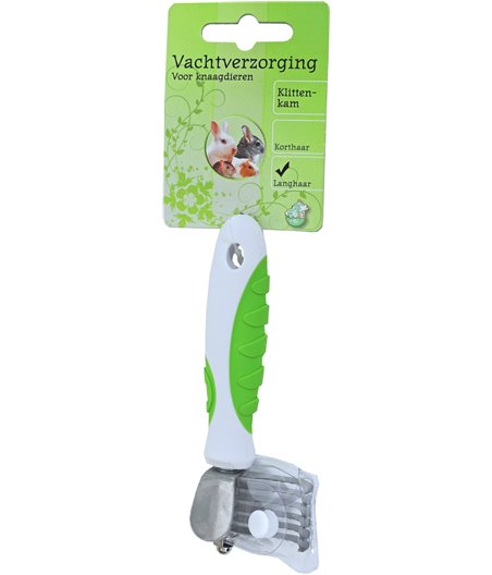 Boon vachtverzorging knaagdier klitten kam - 22 x 7 x 4cm