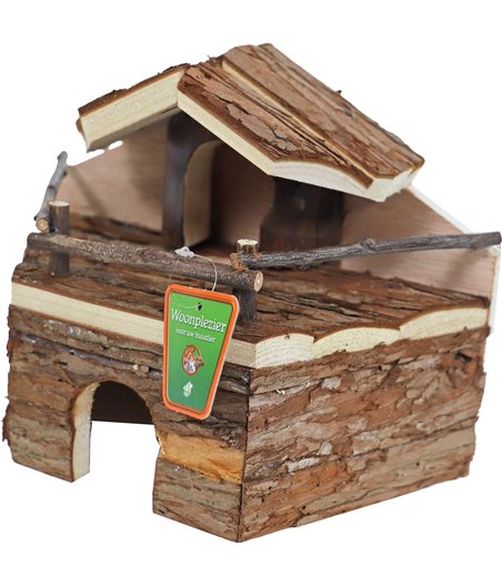 Boon hamsterhuis 2 etages natural - 22 x 10,5 x 17cm