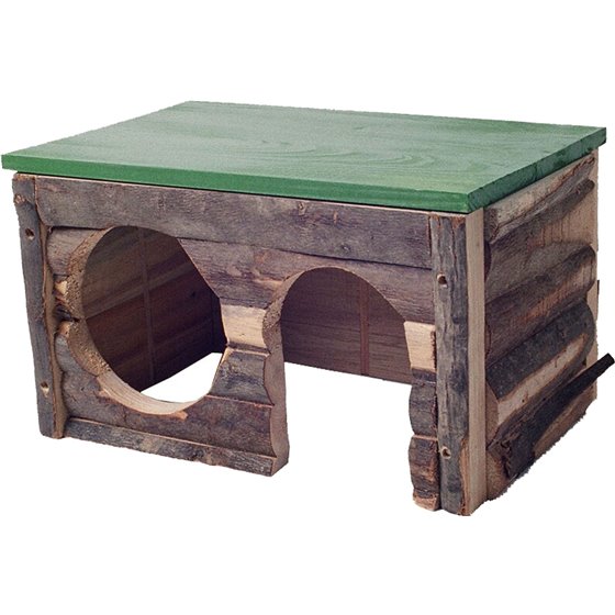 Boon knaagdier blokhut hout, medium - 32 x 10 x 10cm