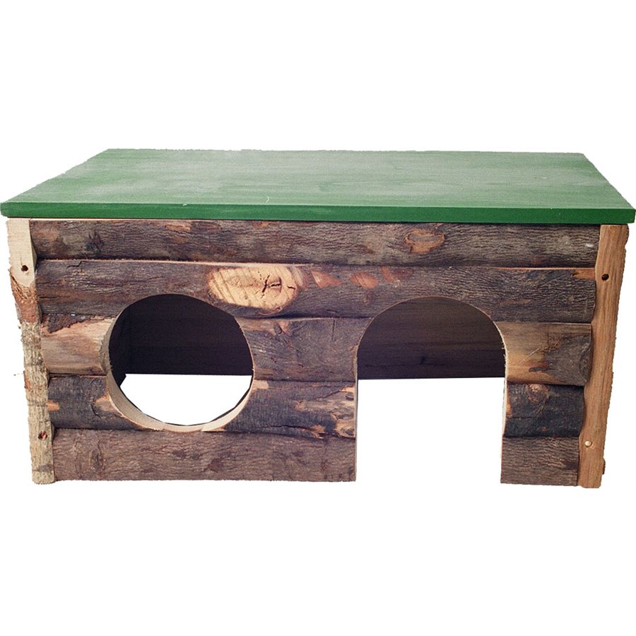 Boon knaagdier blokhut hout, large - 40 x 25 x 25cm