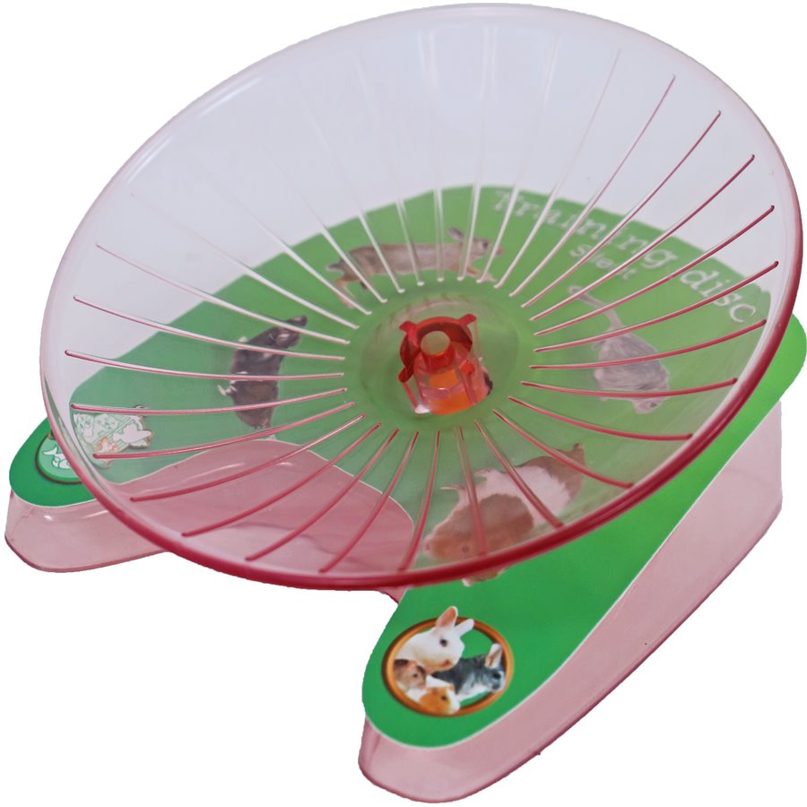 Boon knaagdier silent trainingsdisc roze - 15 x 13 x 9,2cm