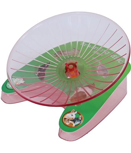 Boon knaagdier silent trainingsdisc roze - 15 x 13 x 9,2cm