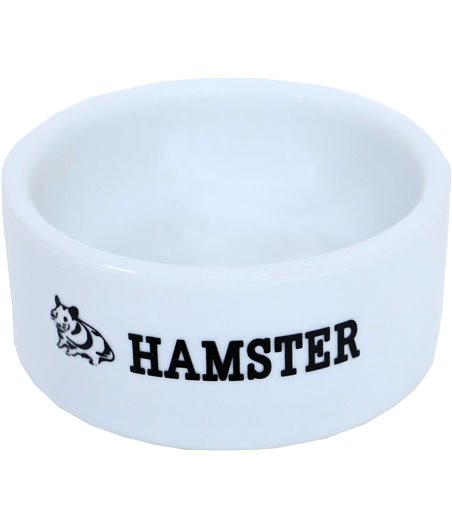 Boon hamster eetbak steen wit - 9 x 9 x 4cm